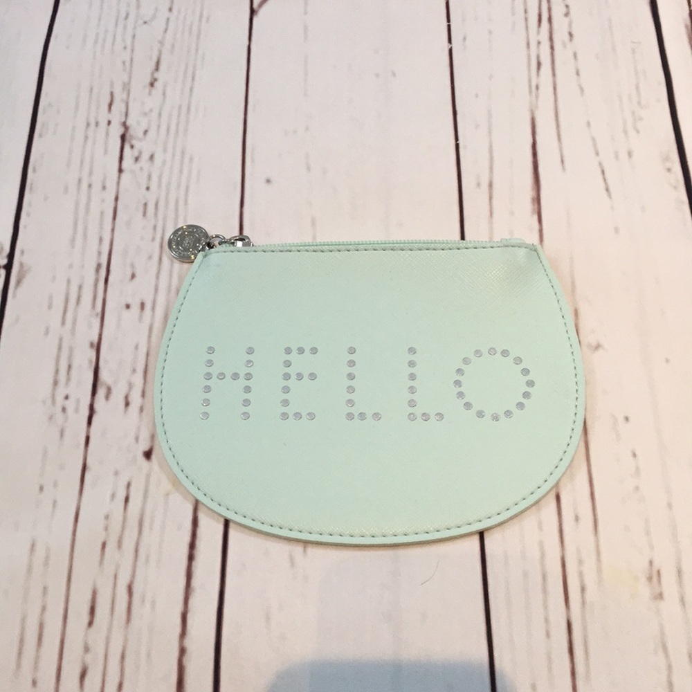 Bath & body works “hello” zipper pouch coin purse